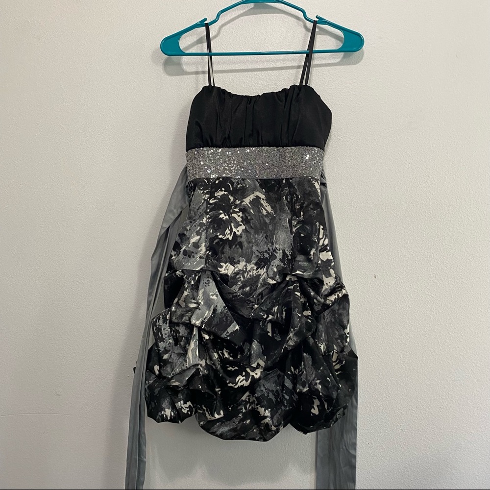 A mini bleated a line dress